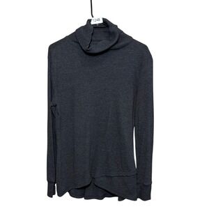 Eddie Bauer Women's Gray Cowl Neck Long Sleeve Tunic‎ Top